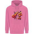 Frog Hand Scrunching Material Childrens Kids Hoodie Azalea