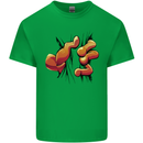 Frog Hand Scrunching Material Kids T-Shirt Childrens Irish Green