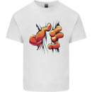 Frog Hand Scrunching Material Kids T-Shirt Childrens White