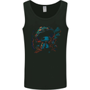 Frog Smoking Magic Mushrooms Bong Weed Mens Vest Tank Top Black