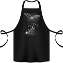 Full Moon Puppet Skeleton Halloween Skull Cotton Apron 100% Organic Black