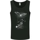 Full Moon Puppet Skeleton Halloween Skull Mens Vest Tank Top Black