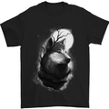 Full Moon Wolf Werewolves Wolves Mens T-Shirt Cotton Gildan Black