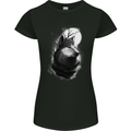Full Moon Wolf Werewolves Wolves Womens Petite Cut T-Shirt Black