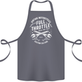 Full Throttle Motorcycle Biker Motorbike Cotton Apron 100% Organic Steel