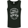 Full Throttle Motorcycle Biker Motorbike Mens Vest Tank Top Black