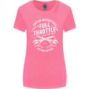 Full Throttle Motorcycle Biker Motorbike Womens Wider Cut T-Shirt Azalea