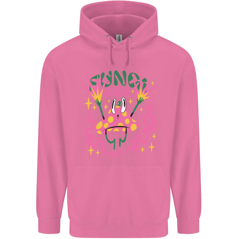 Fungi Magic Mushrooms Trippy LSD Childrens Kids Hoodie Azalea