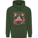 Fungi Magic Mushrooms Trippy LSD Childrens Kids Hoodie Forest Green