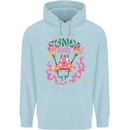 Fungi Magic Mushrooms Trippy LSD Childrens Kids Hoodie Light Blue