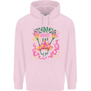 Fungi Magic Mushrooms Trippy LSD Childrens Kids Hoodie Light Pink
