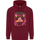 Fungi Magic Mushrooms Trippy LSD Childrens Kids Hoodie Maroon