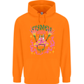 Fungi Magic Mushrooms Trippy LSD Childrens Kids Hoodie Orange