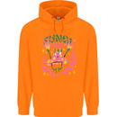 Fungi Magic Mushrooms Trippy LSD Childrens Kids Hoodie Orange