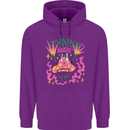 Fungi Magic Mushrooms Trippy LSD Childrens Kids Hoodie Purple