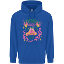 Fungi Magic Mushrooms Trippy LSD Childrens Kids Hoodie Royal Blue