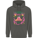 Fungi Magic Mushrooms Trippy LSD Childrens Kids Hoodie Storm Grey