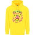 Fungi Magic Mushrooms Trippy LSD Childrens Kids Hoodie Yellow