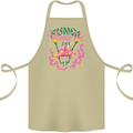 Fungi Magic Mushrooms Trippy LSD Cotton Apron 100% Organic Khaki