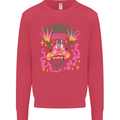 Fungi Magic Mushrooms Trippy LSD Kids Sweatshirt Jumper Heliconia
