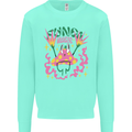 Fungi Magic Mushrooms Trippy LSD Kids Sweatshirt Jumper Peppermint