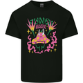 Fungi Magic Mushrooms Trippy LSD Kids T-Shirt Childrens Black