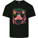 Fungi Magic Mushrooms Trippy LSD Kids T-Shirt Childrens Black