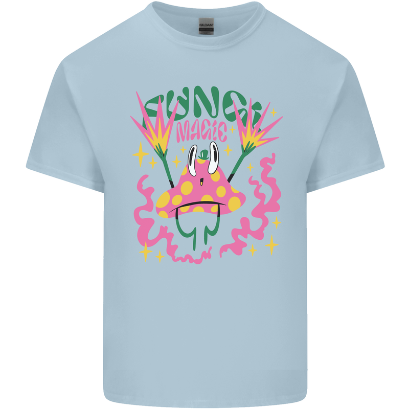 Fungi Magic Mushrooms Trippy LSD Kids T-Shirt Childrens Light Blue