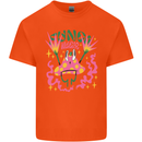 Fungi Magic Mushrooms Trippy LSD Kids T-Shirt Childrens Orange
