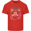 Fungi Magic Mushrooms Trippy LSD Kids T-Shirt Childrens Red