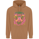 Fungi Magic Mushrooms Trippy LSD Mens 80% Cotton Hoodie Caramel Latte