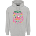 Fungi Magic Mushrooms Trippy LSD Mens 80% Cotton Hoodie Sports Grey
