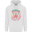 Fungi Magic Mushrooms Trippy LSD Mens 80% Cotton Hoodie White