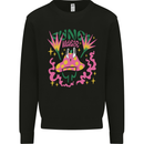 Fungi Magic Mushrooms Trippy LSD Mens Sweatshirt Jumper Black