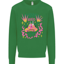 Fungi Magic Mushrooms Trippy LSD Mens Sweatshirt Jumper Irish Green