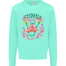 Fungi Magic Mushrooms Trippy LSD Mens Sweatshirt Jumper Peppermint