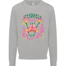 Fungi Magic Mushrooms Trippy LSD Mens Sweatshirt Jumper Sports Grey