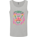Fungi Magic Mushrooms Trippy LSD Mens Vest Tank Top Sports Grey