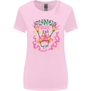 Fungi Magic Mushrooms Trippy LSD Womens Wider Cut T-Shirt Light Pink