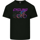 Funky Cycling Cyclist Bicycle Bike Cycle Kids T-Shirt Childrens Black