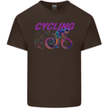 Funky Cycling Cyclist Bicycle Bike Cycle Kids T-Shirt Childrens Chocolate