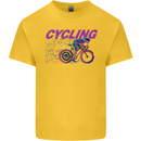 Funky Cycling Cyclist Bicycle Bike Cycle Kids T-Shirt Childrens Yellow