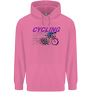 Funky Cycling Cyclist Bicycle Bike Cycle Mens 80% Cotton Hoodie Azelea