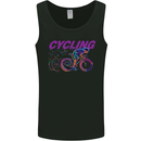 Funky Cycling Cyclist Bicycle Bike Cycle Mens Vest Tank Top Black