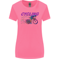 Funky Cycling Cyclist Bicycle Bike Cycle Womens Wider Cut T-Shirt Azalea