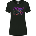 Funky Cycling Cyclist Bicycle Bike Cycle Womens Wider Cut T-Shirt Black