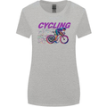 Funky Cycling Cyclist Bicycle Bike Cycle Womens Wider Cut T-Shirt Sports Grey