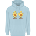 Funny Advacado Gym Bodybuilding Fitness Childrens Kids Hoodie Light Blue