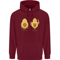 Funny Advacado Gym Bodybuilding Fitness Childrens Kids Hoodie Maroon