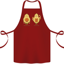 Funny Advacado Gym Bodybuilding Fitness Cotton Apron 100% Organic Maroon